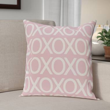 Pink best sale embroidered pillow